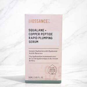 Biossance Squalane + Copper Peptide Rapid Plumping Serum 1.69 oz NEW IN BOX
